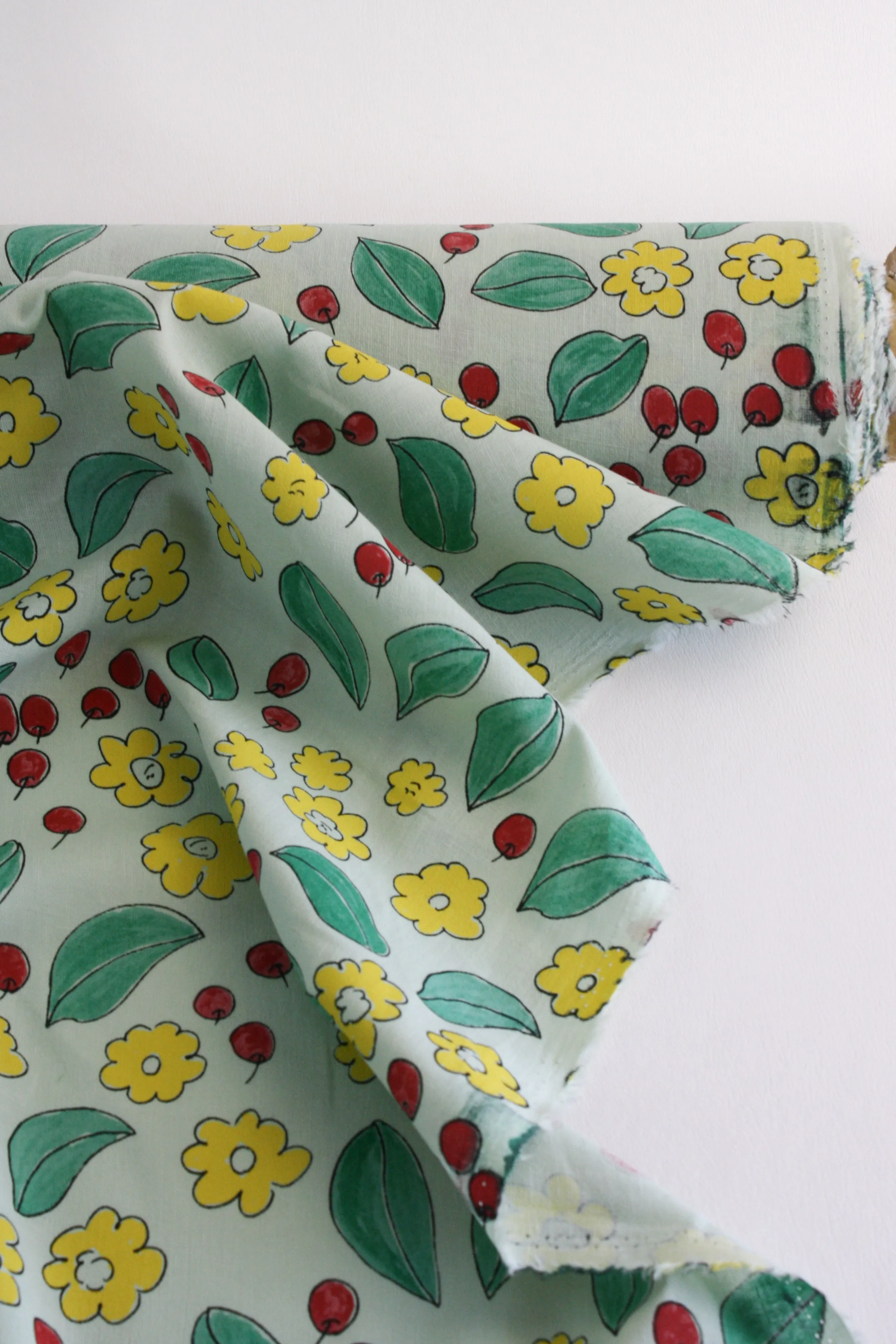 Aimee - Printed Linen | Lemon