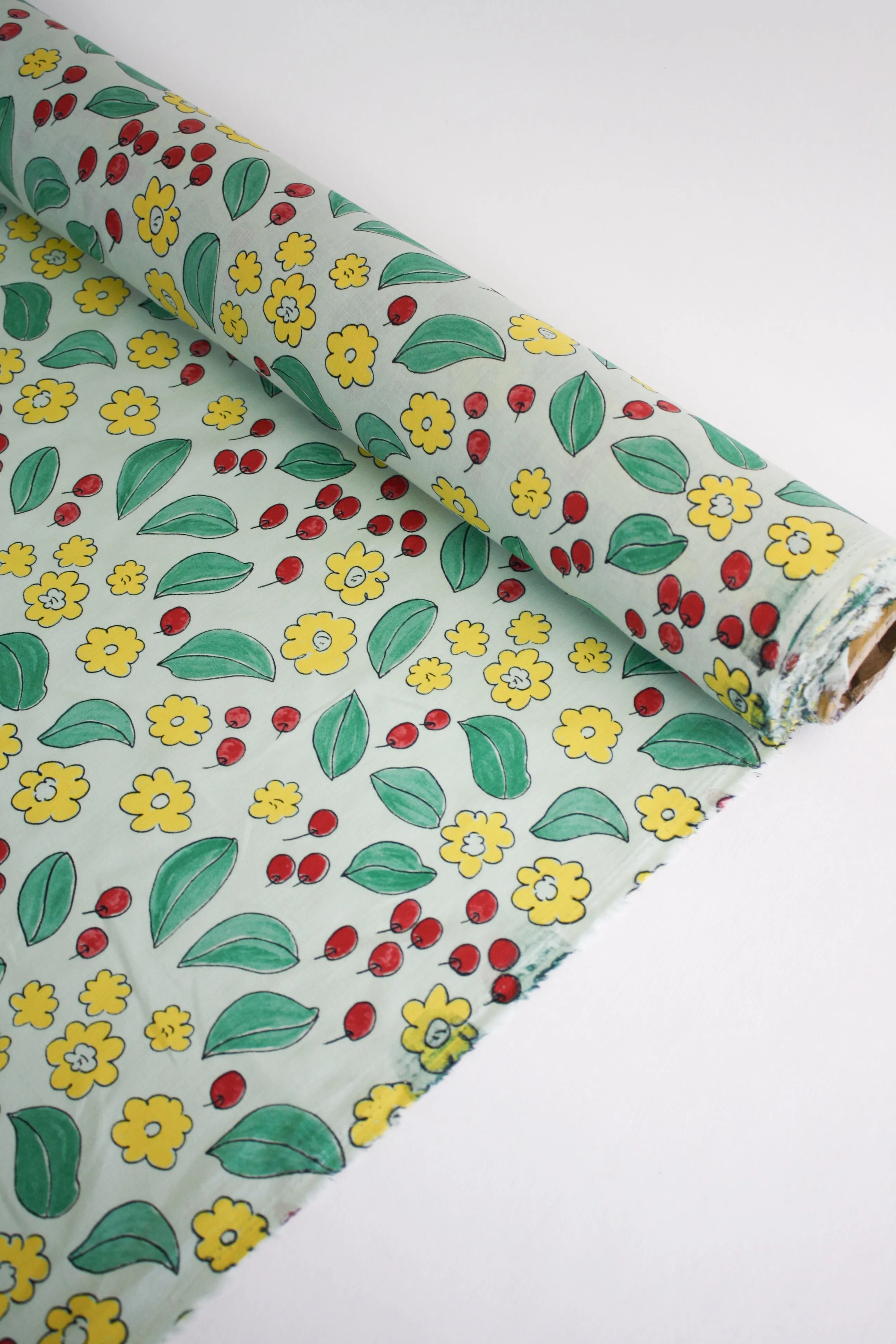 Aimee - Printed Linen | Lemon