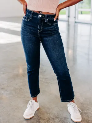 Ashley High Rise Crop Bootcut Denim