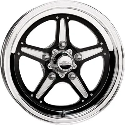 Billet Specialties Street Lite Drag Pack Black Powdercoated Wheels RSFB38506525N