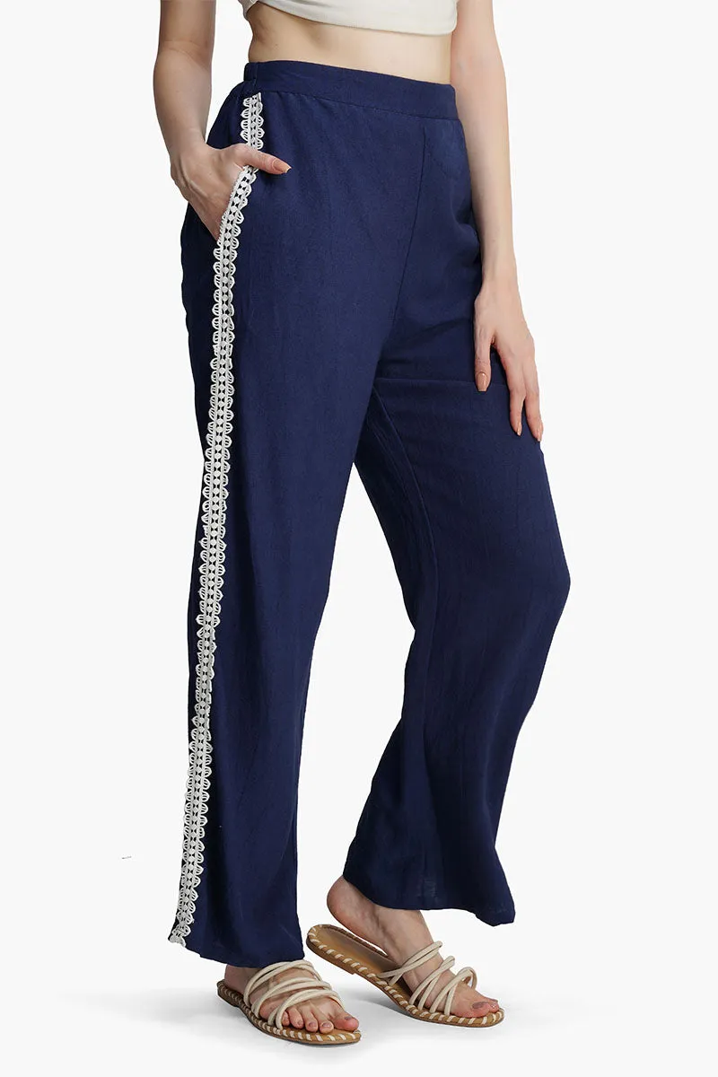 Blue Catherine Lace Pants