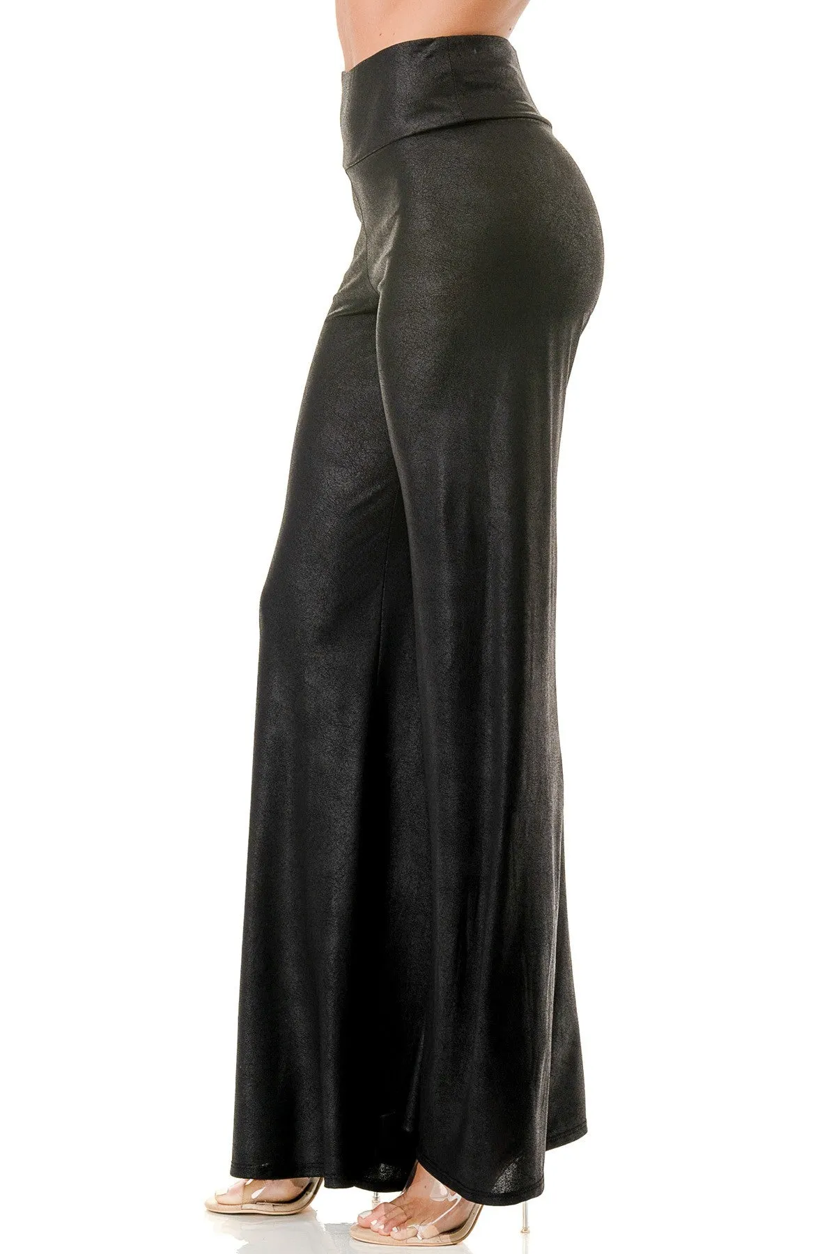 Brynn Pleather Palazzo Pants