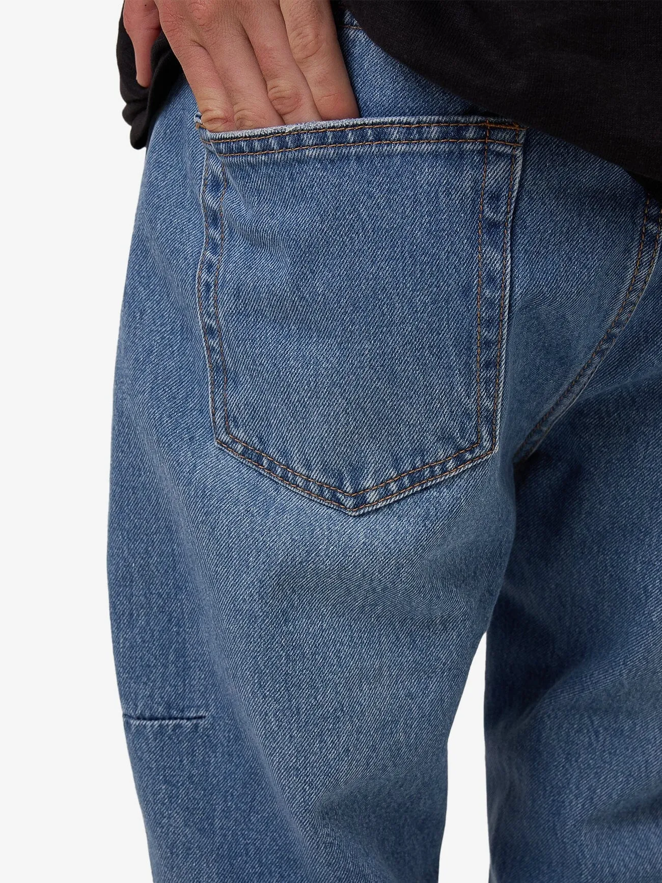 Chopped Denim Jean - Dark Dust Blue