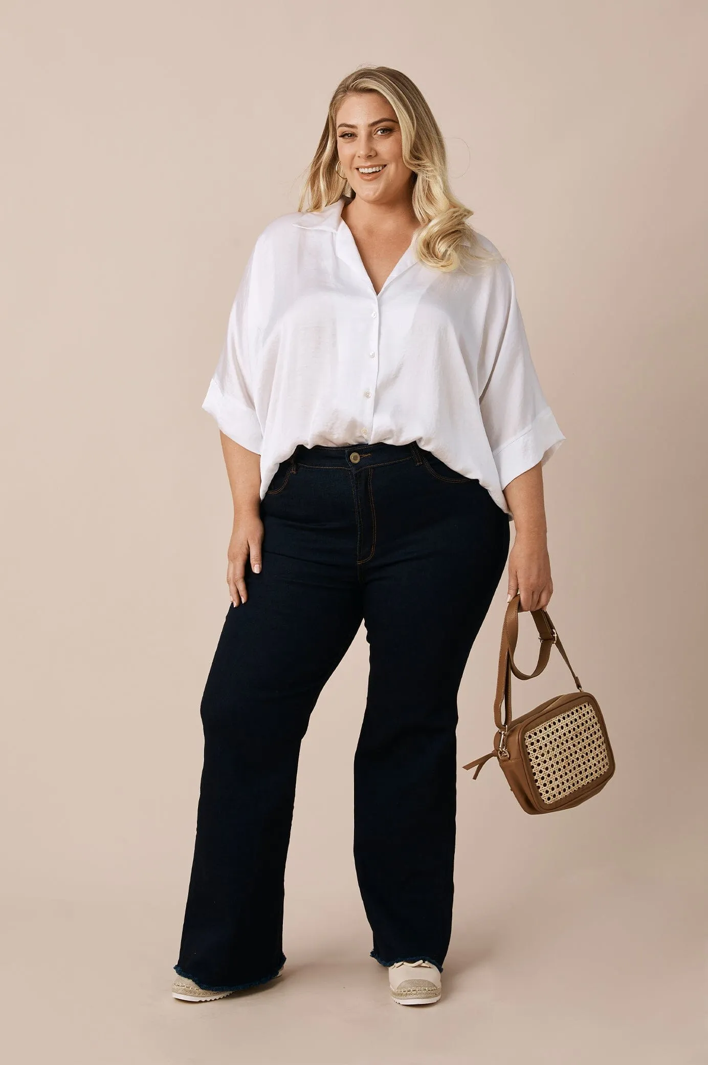 Colette Wide Leg Dark Denim Jeans