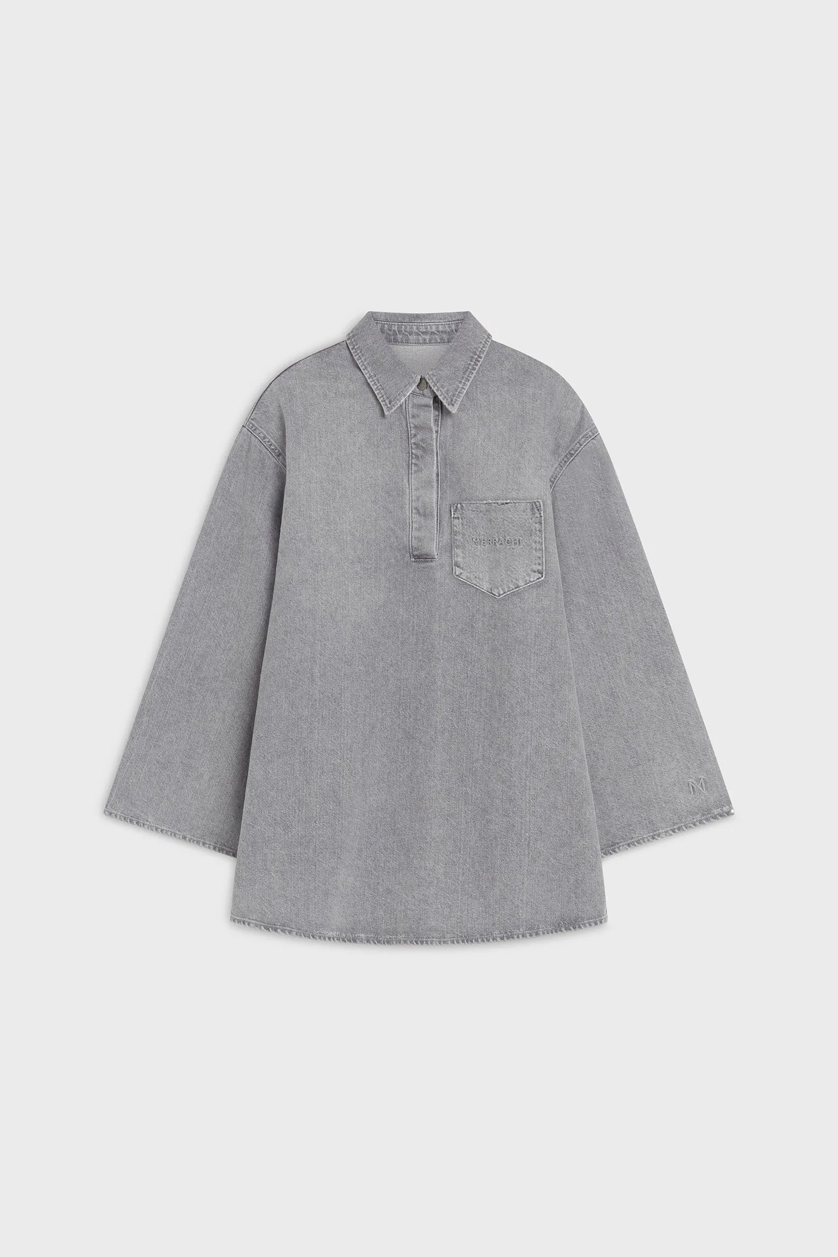 Denim Shirt | Washed Morning Grey