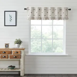 Embroidered Bee Valance 16x60