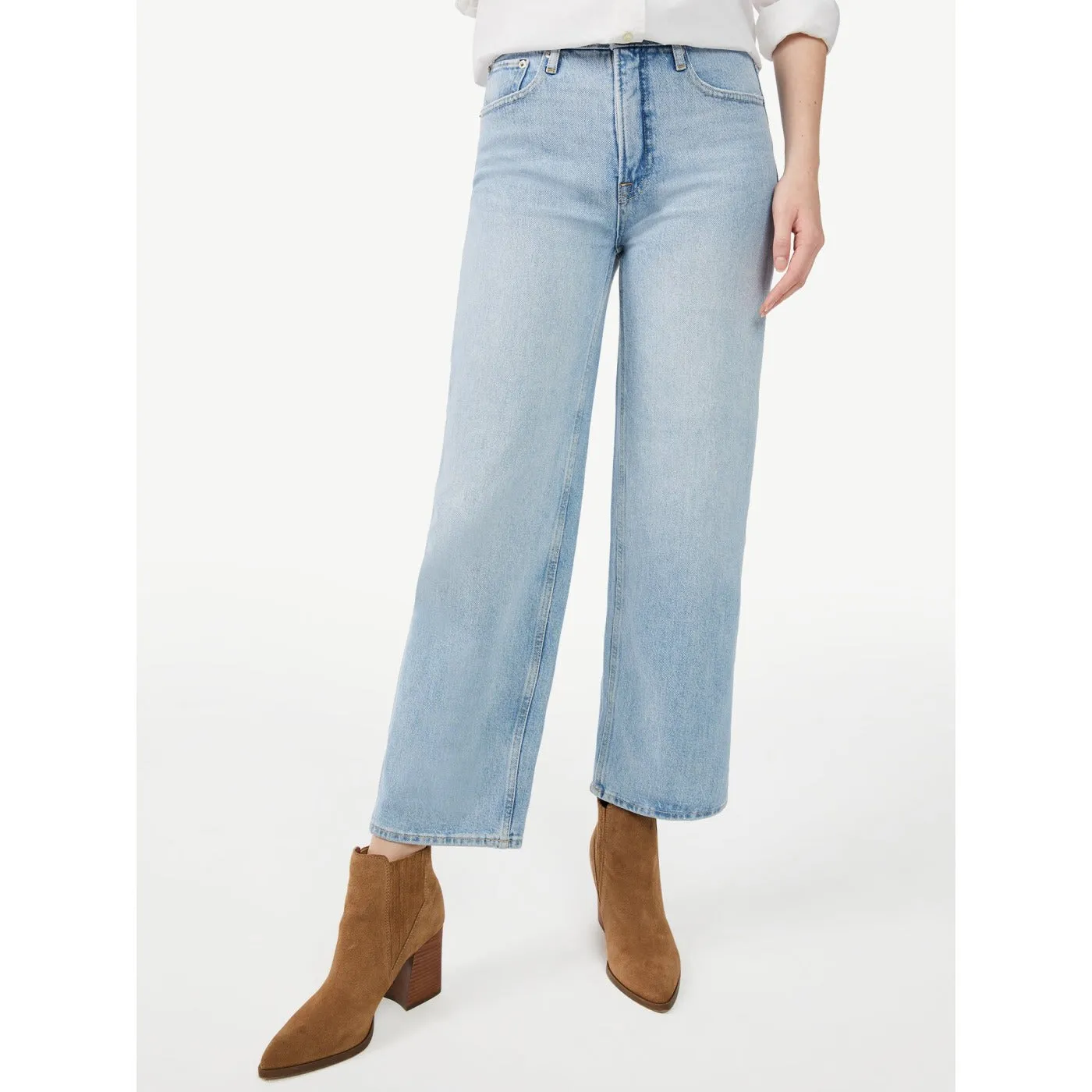 FA Cropped Wide Leg High Jeans