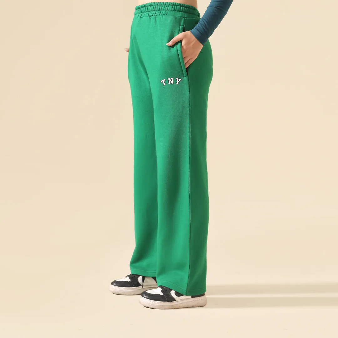 Green Relax Fit Fleece Unisex Trouser