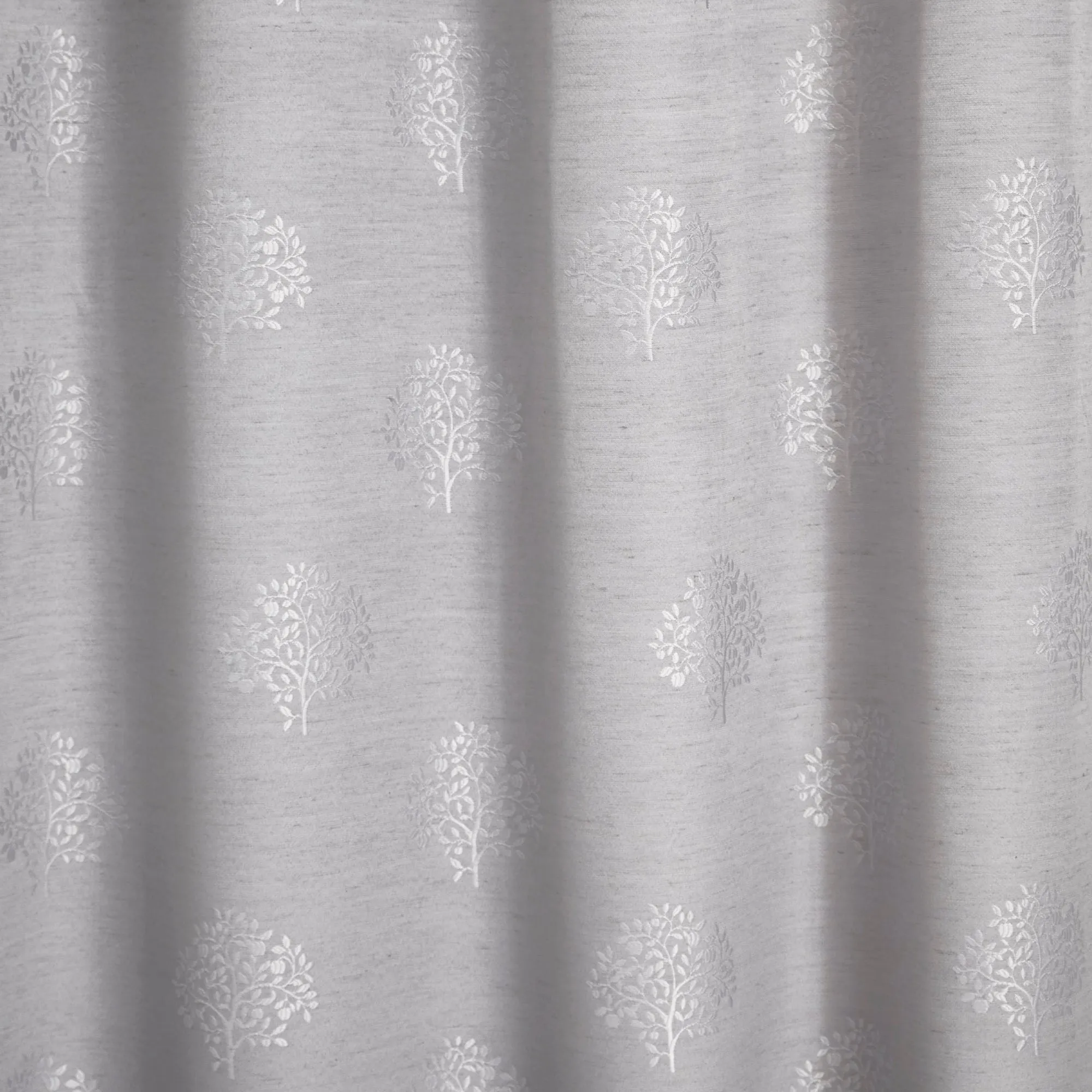 Harvest Pair of Eyelet Curtains by Appletree Loft in Silver