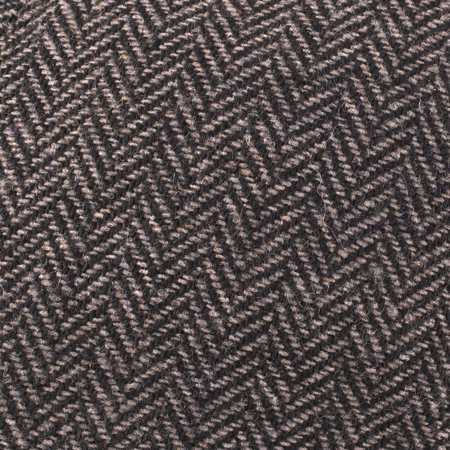 Herringbone Tweed Panel Flat Cap