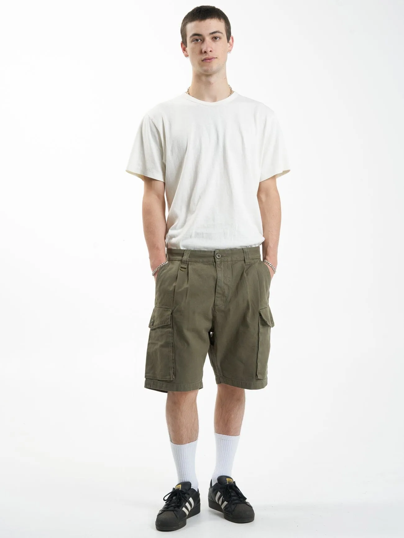 Issued Big Slacker Cargo Short - Mild Army