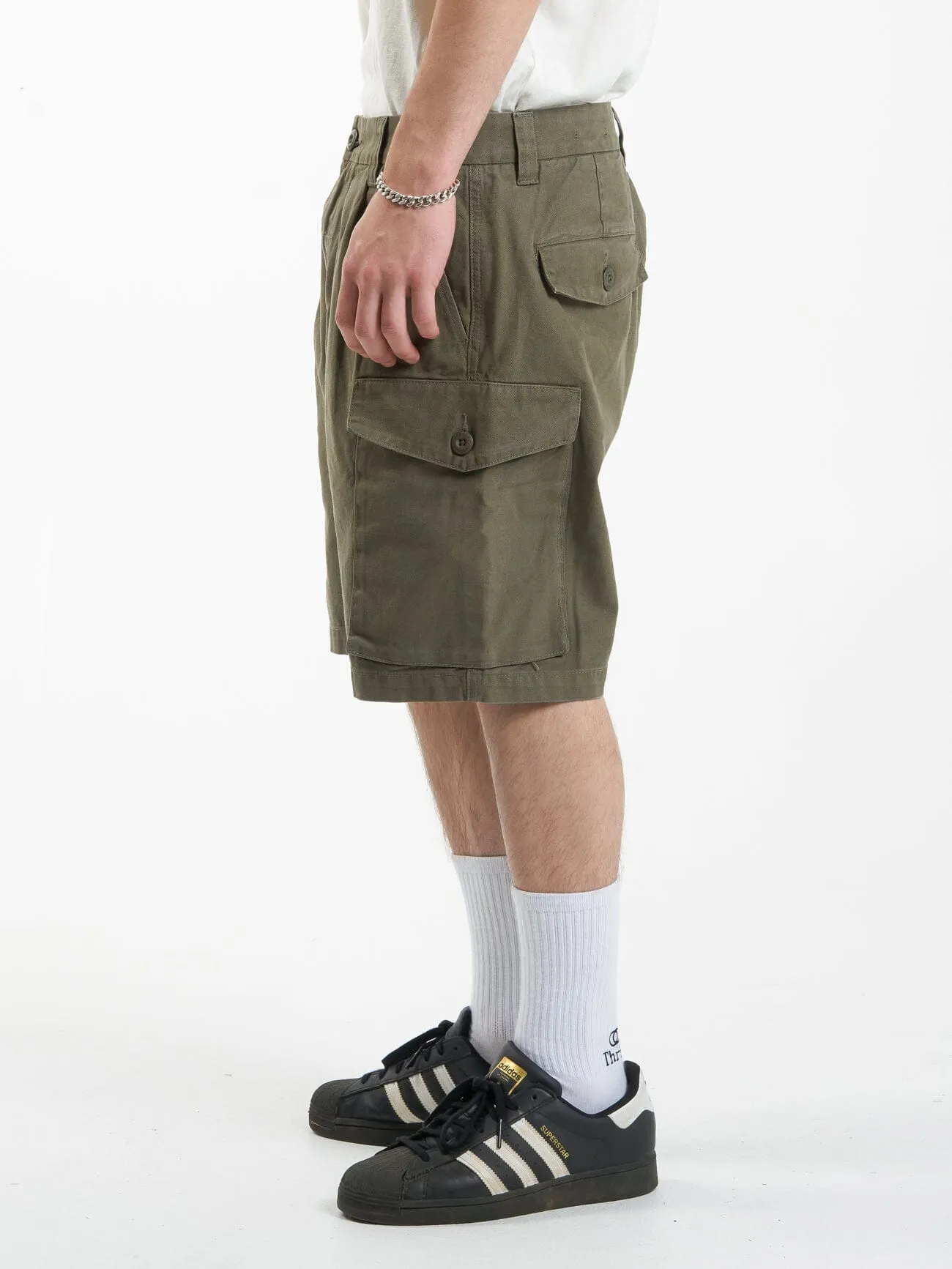 Issued Big Slacker Cargo Short - Mild Army