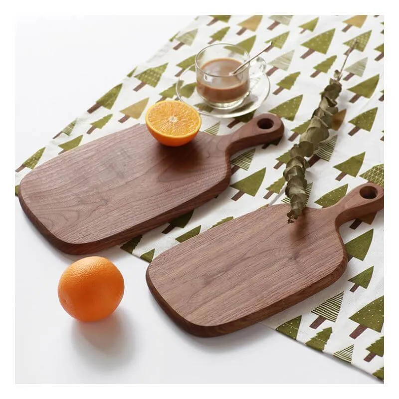 Japanese-style Walnut/Beech special-shaped Solid Wood Cutting Board