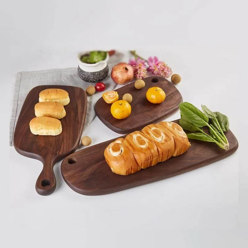 Japanese-style Walnut/Beech special-shaped Solid Wood Cutting Board