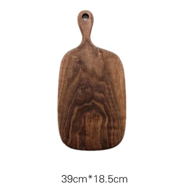 Japanese-style Walnut/Beech special-shaped Solid Wood Cutting Board