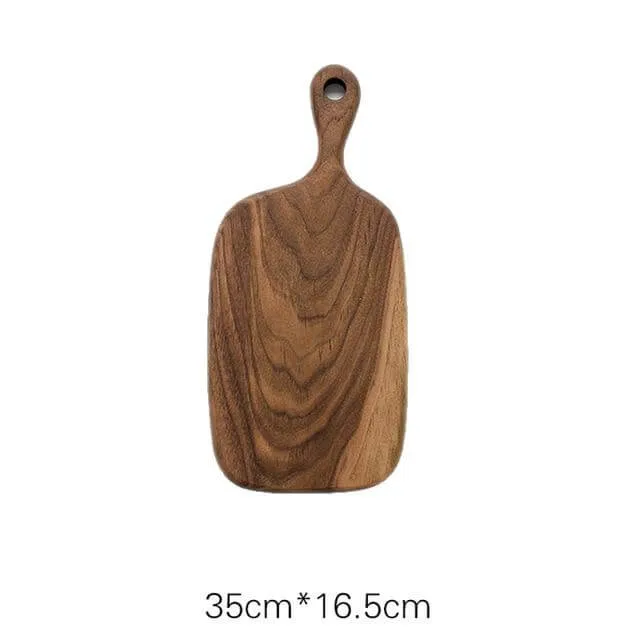 Japanese-style Walnut/Beech special-shaped Solid Wood Cutting Board