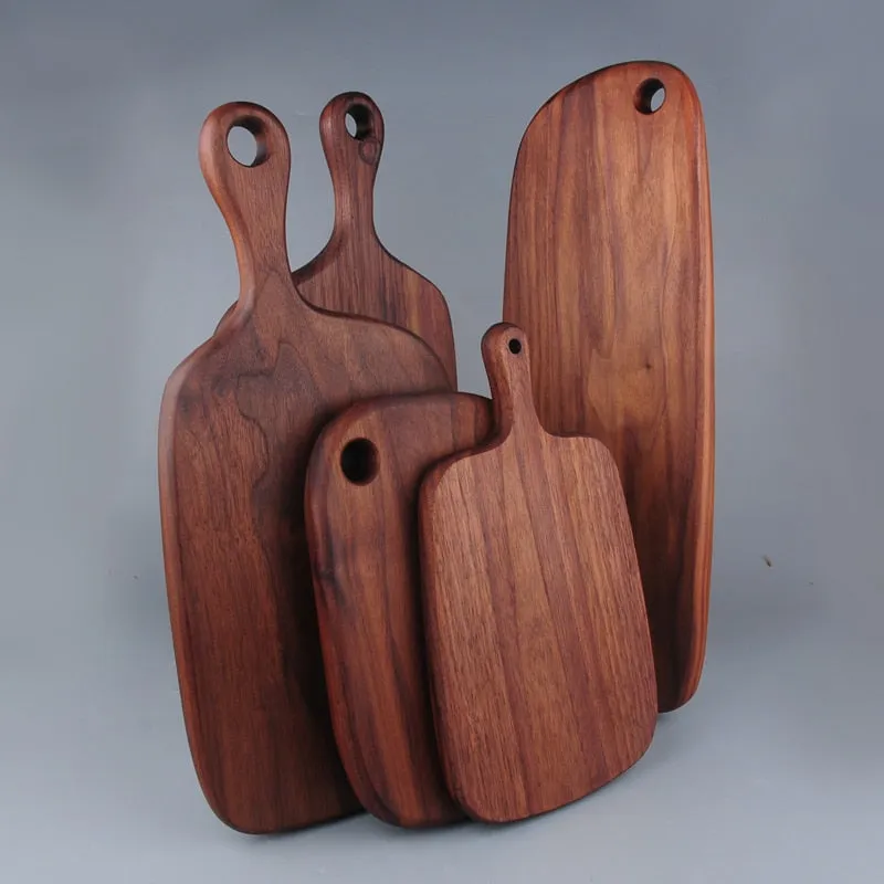 Japanese-style Walnut/Beech special-shaped Solid Wood Cutting Board