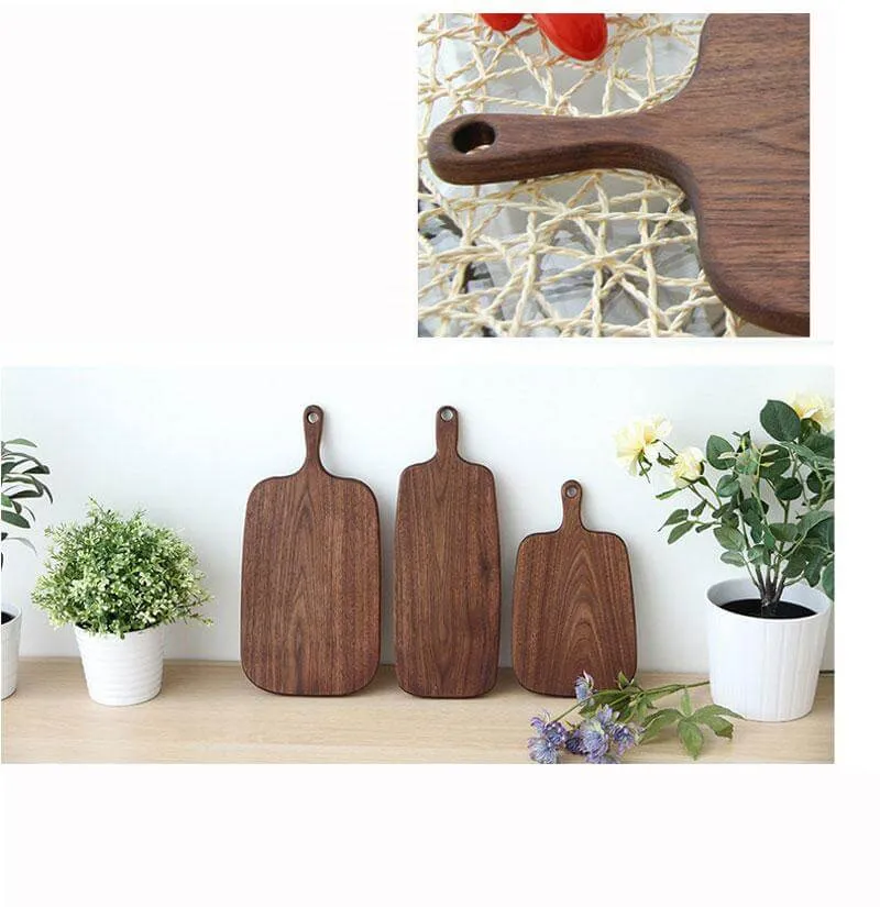 Japanese-style Walnut/Beech special-shaped Solid Wood Cutting Board