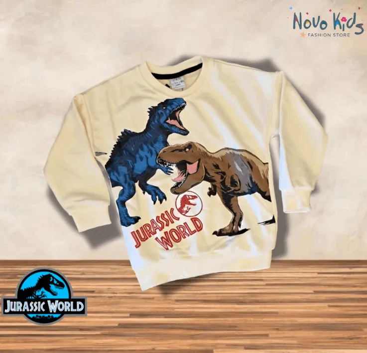 Jurassic World Kids Boys High-Quality Sweater and Pants Cotton Set -Kids Boys (2Pcs)