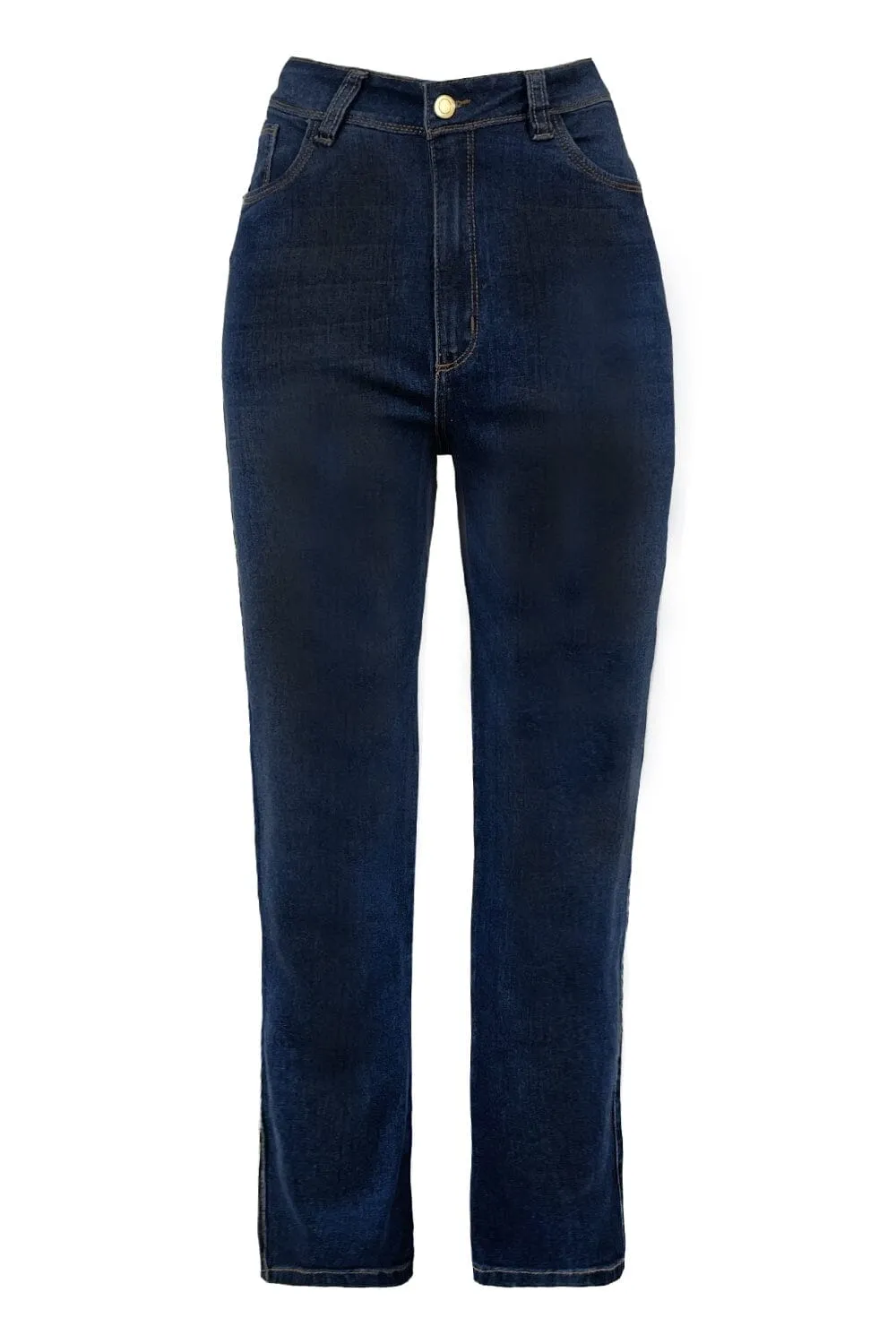 Katya Jeans Dark Denim Blue High Rise