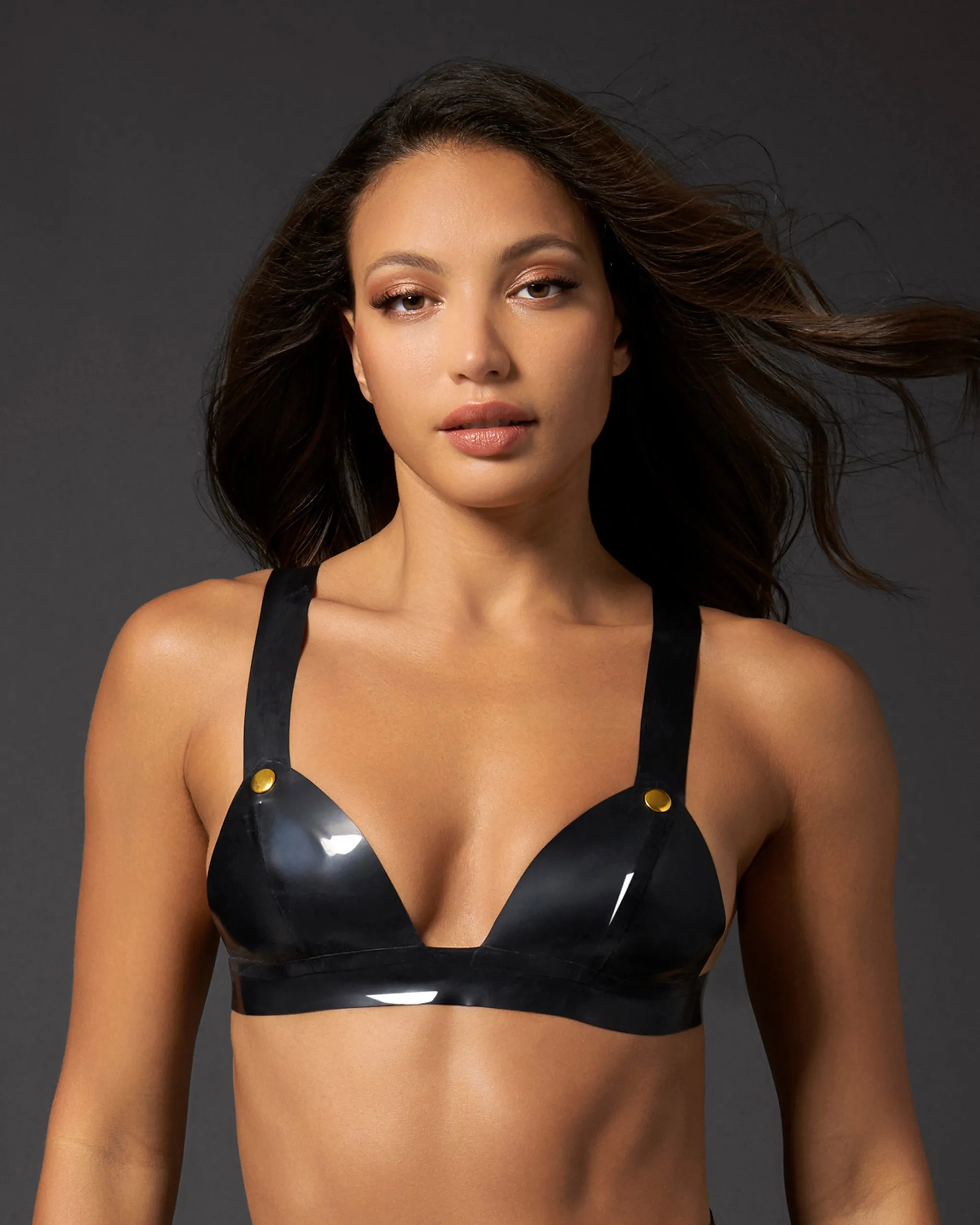 Latex Soft Bra Black