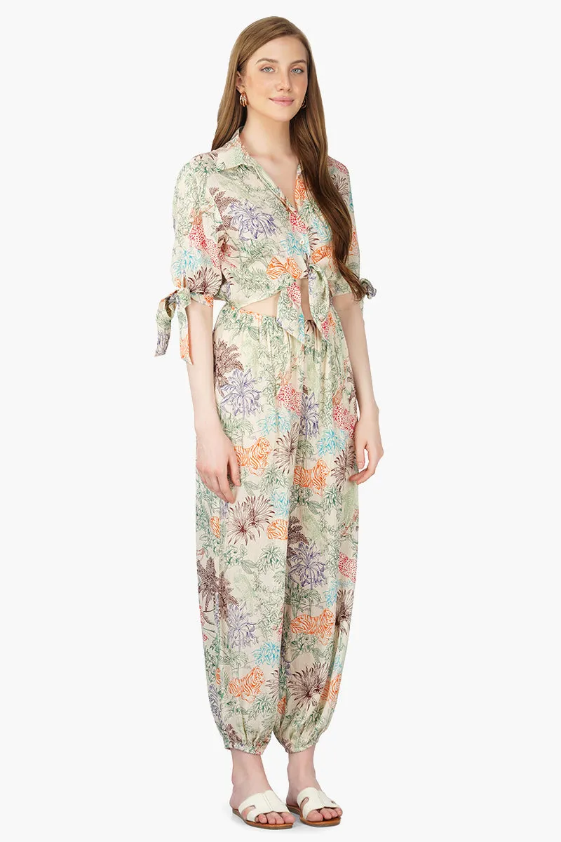 Leo Jungle Printed Jumpsuit