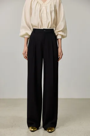 LILY Flowing Wide-Leg Casual Pants