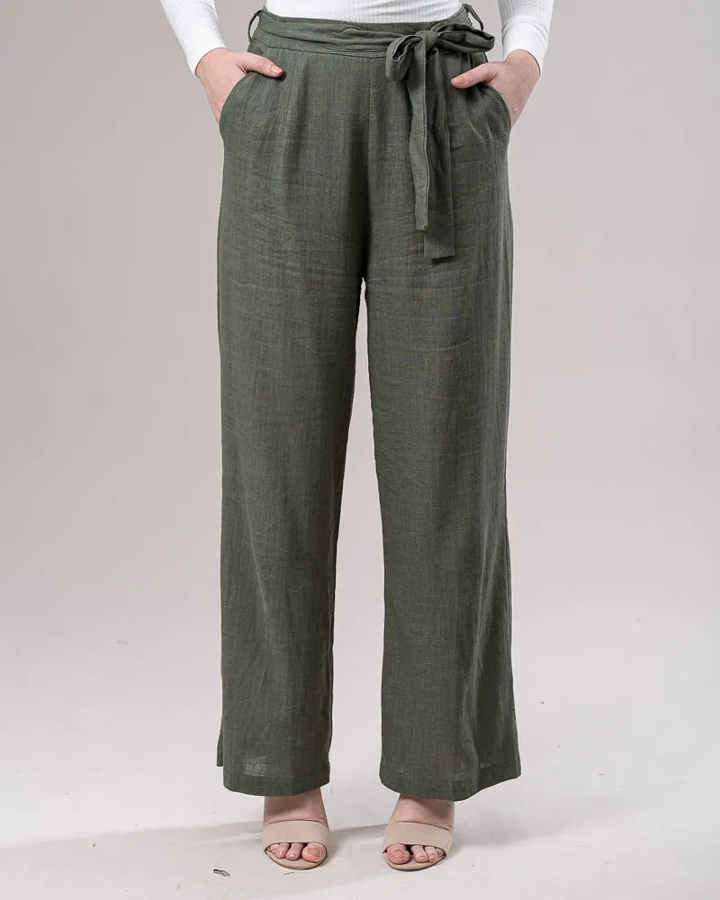 Linen Wide Leg Pants