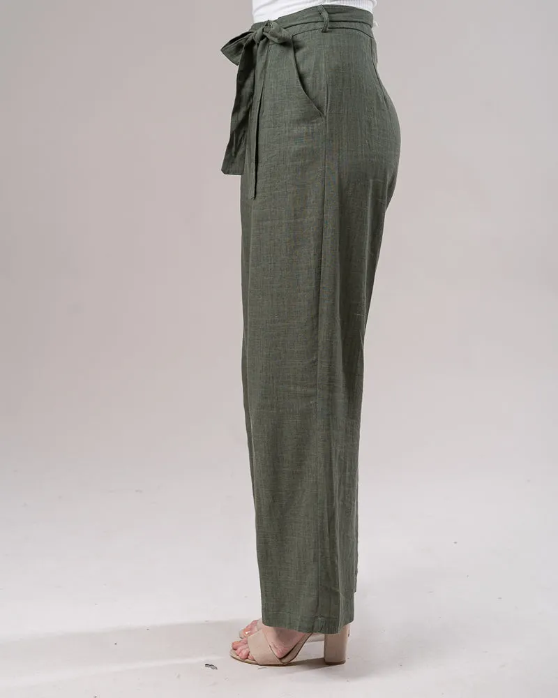 Linen Wide Leg Pants