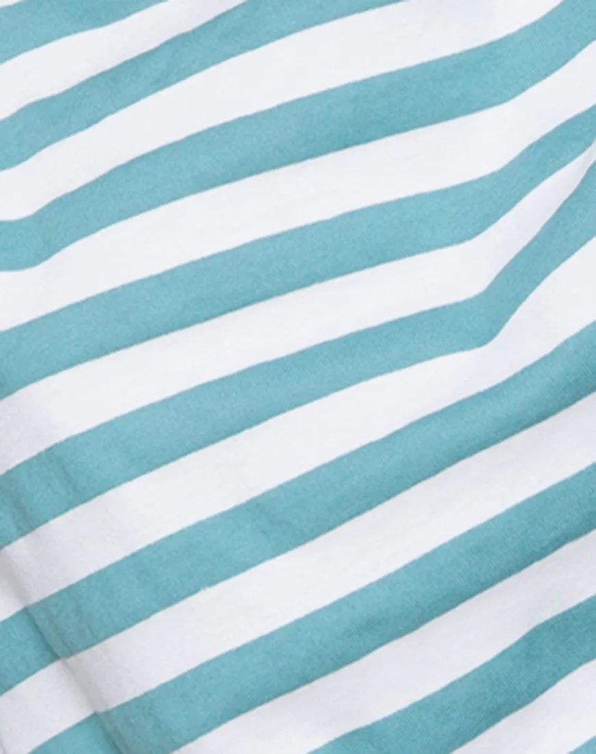 Loose Knot Top in Mid Stripe