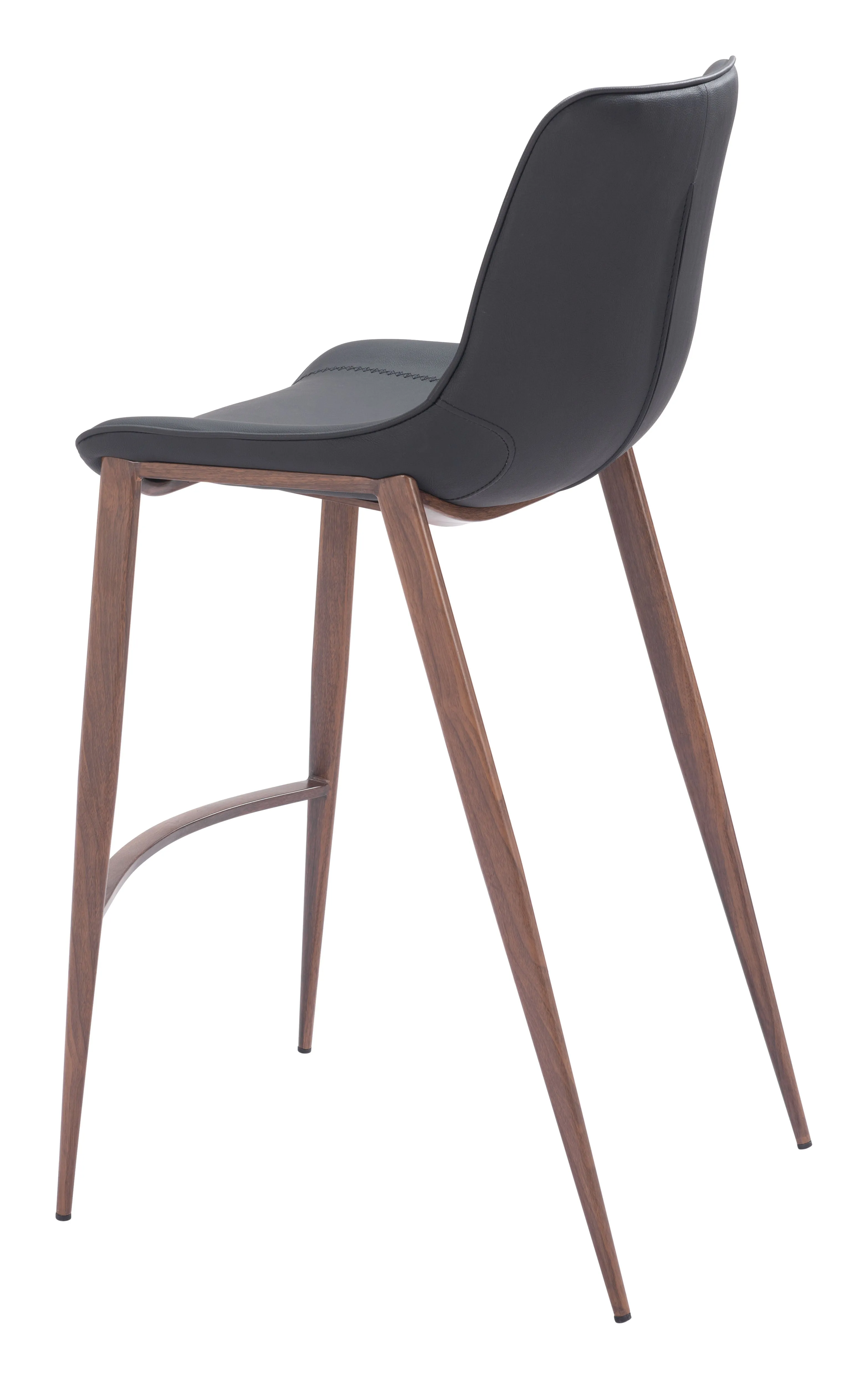 Magnus Barstool Black & Walnut