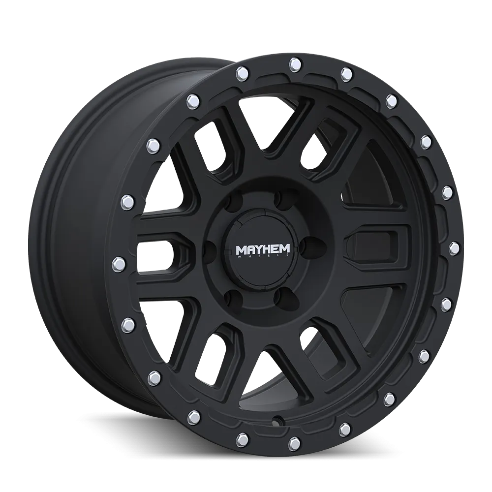 MAYHEM 8304 | MATTE BLACK | 6x139.7 | 17x9 | 0mm