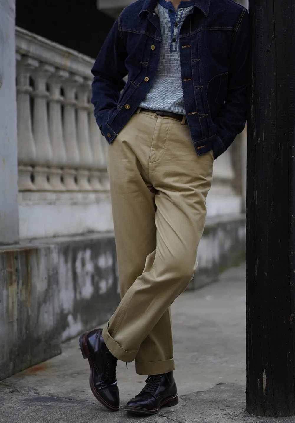 Men's 1940s Officer Chino Pants