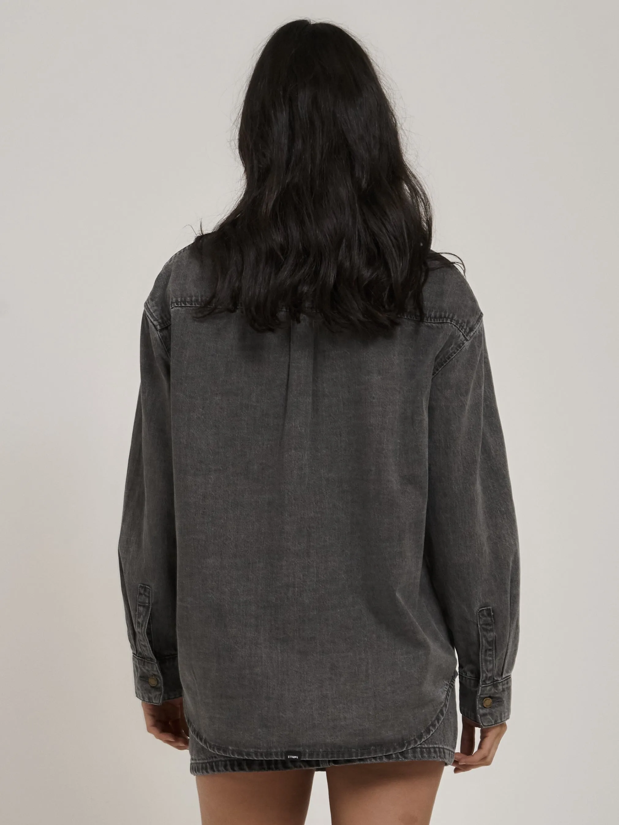 Mia Denim Shirt - Asphalt Grey