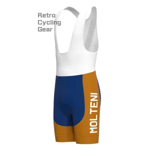 Molteni Brown-Blue Retro Cycling Shorts