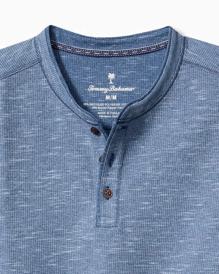 Morro Beach Long-Sleeve Henley in Dockside Blue by Tommy Bahama