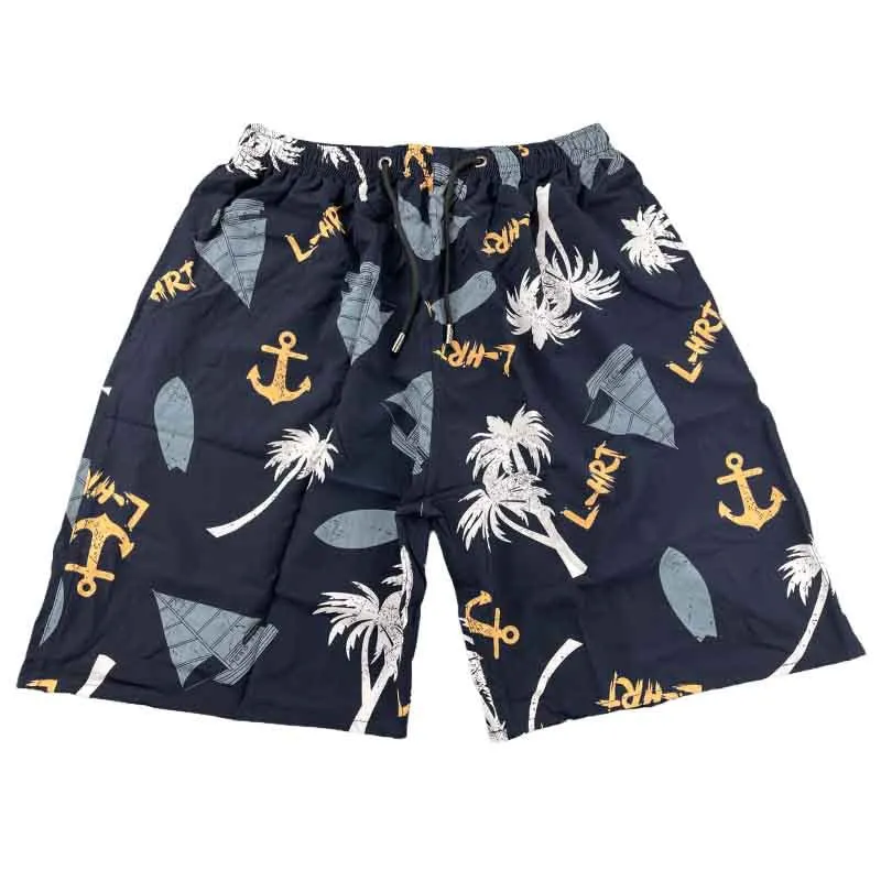 Printed Board Shorts Drawstring Casual Pants Summer