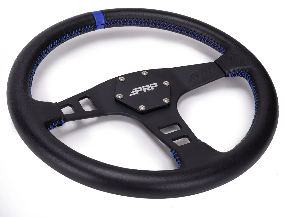 PRP Flat Leather Steering Wheel