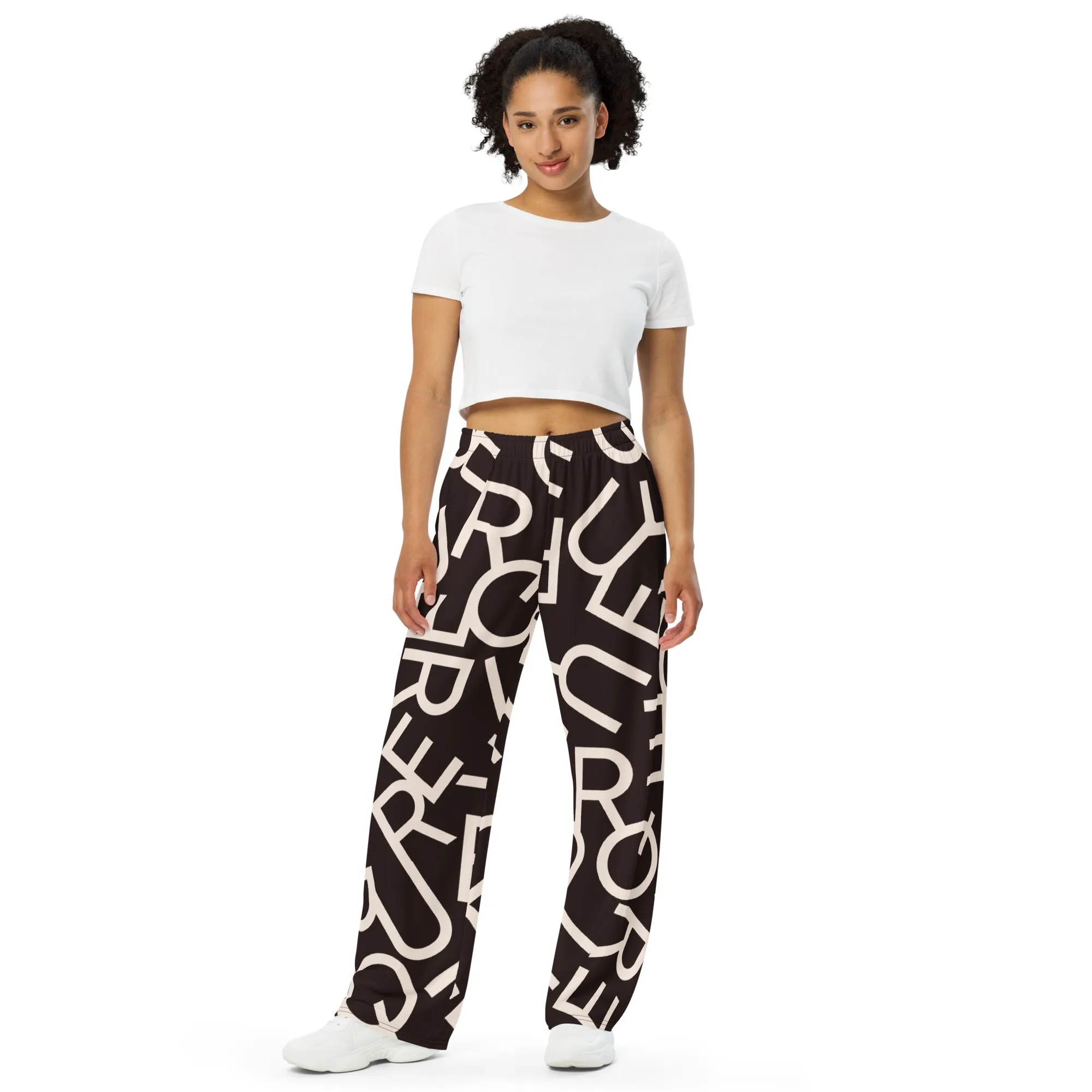 Queer Letters Wide-leg Pants/Trousers