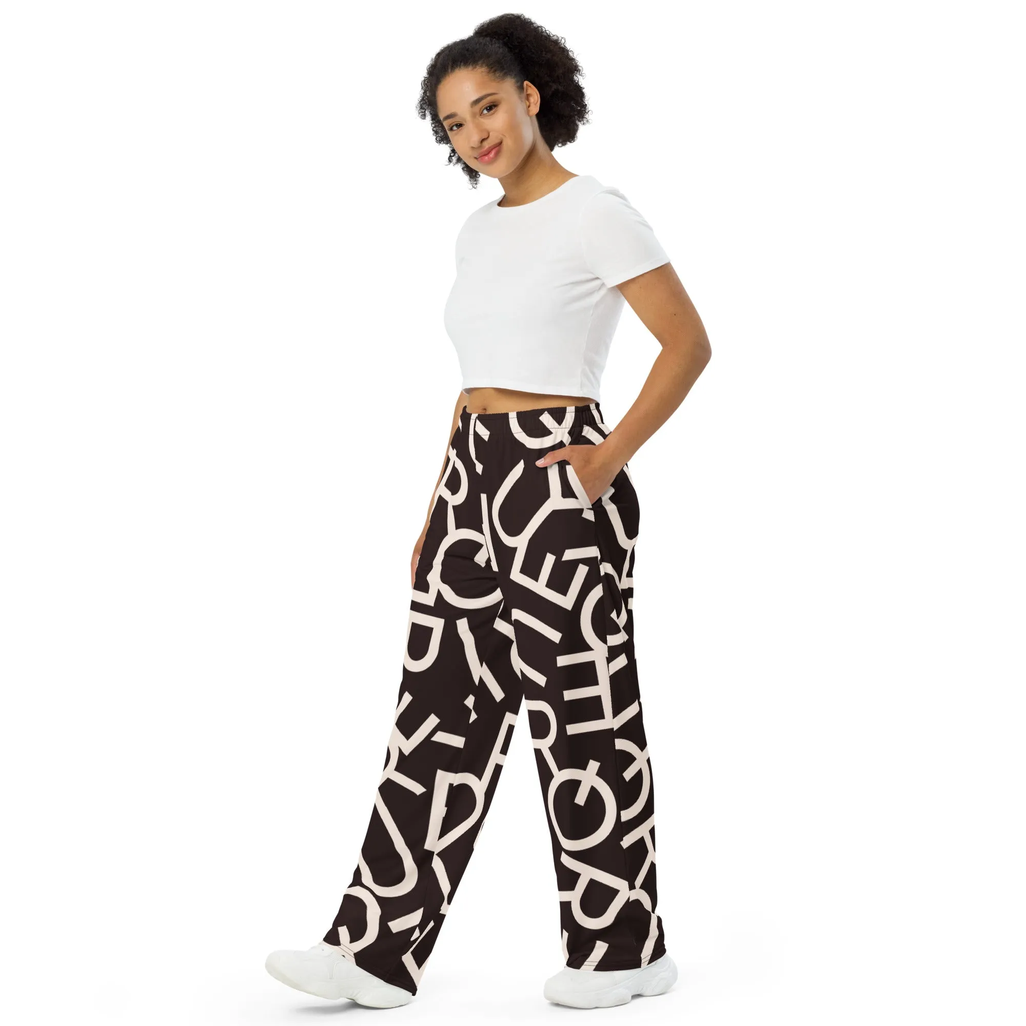 Queer Letters Wide-leg Pants/Trousers