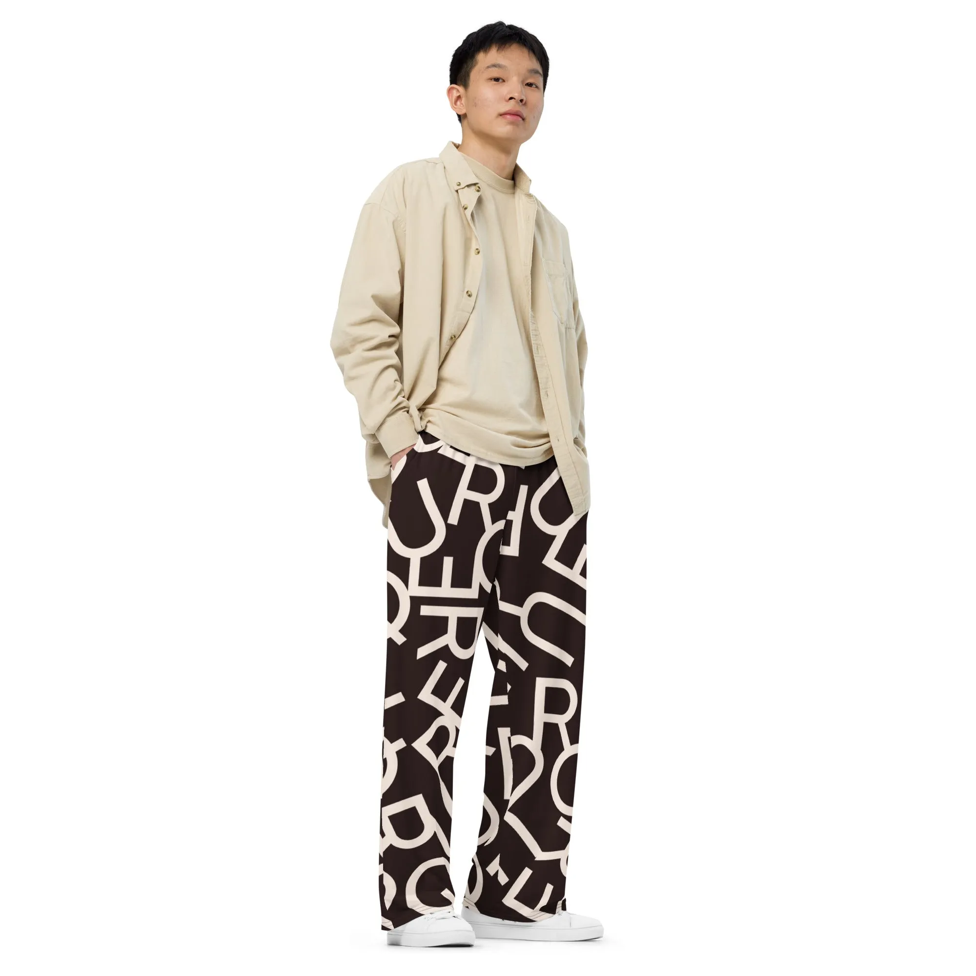 Queer Letters Wide-leg Pants/Trousers