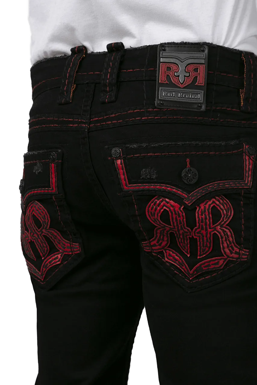 Rock Revival Men's Rey J203r Straight Jeans