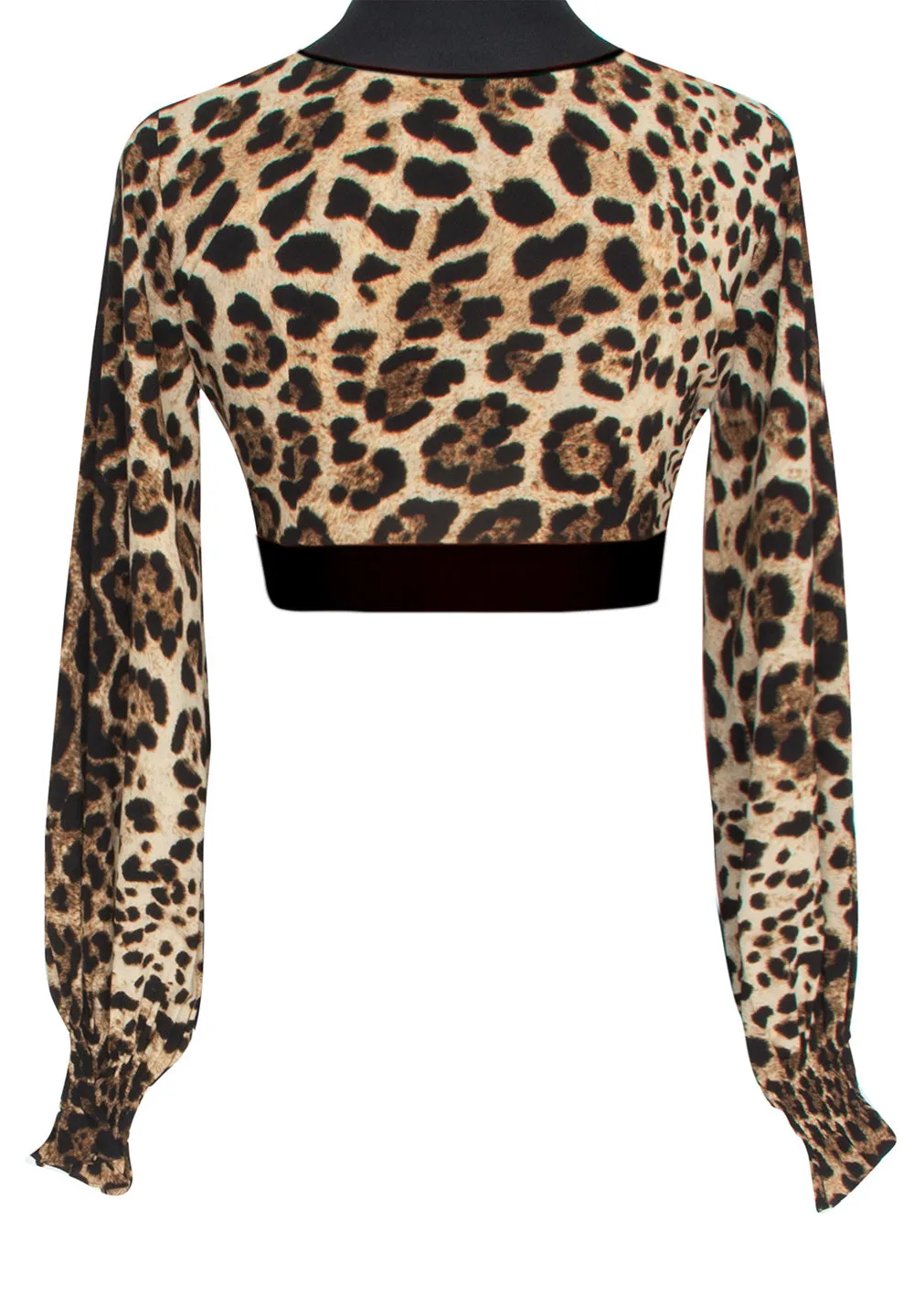 Safari - Cheetah Crop Top (Black)