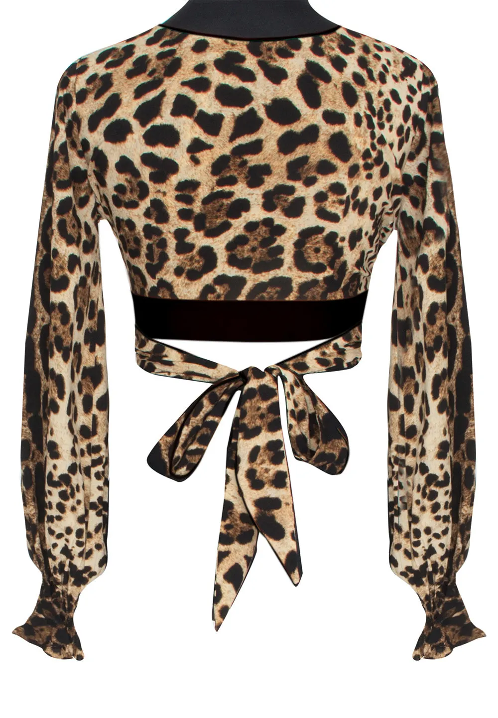 Safari - Cheetah Crop Top (Black)