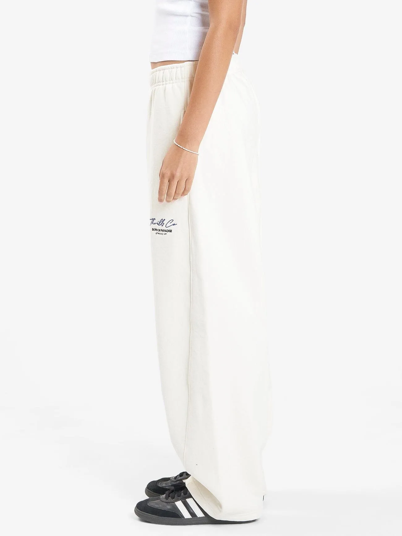 Signature Track Pant - Heritage White