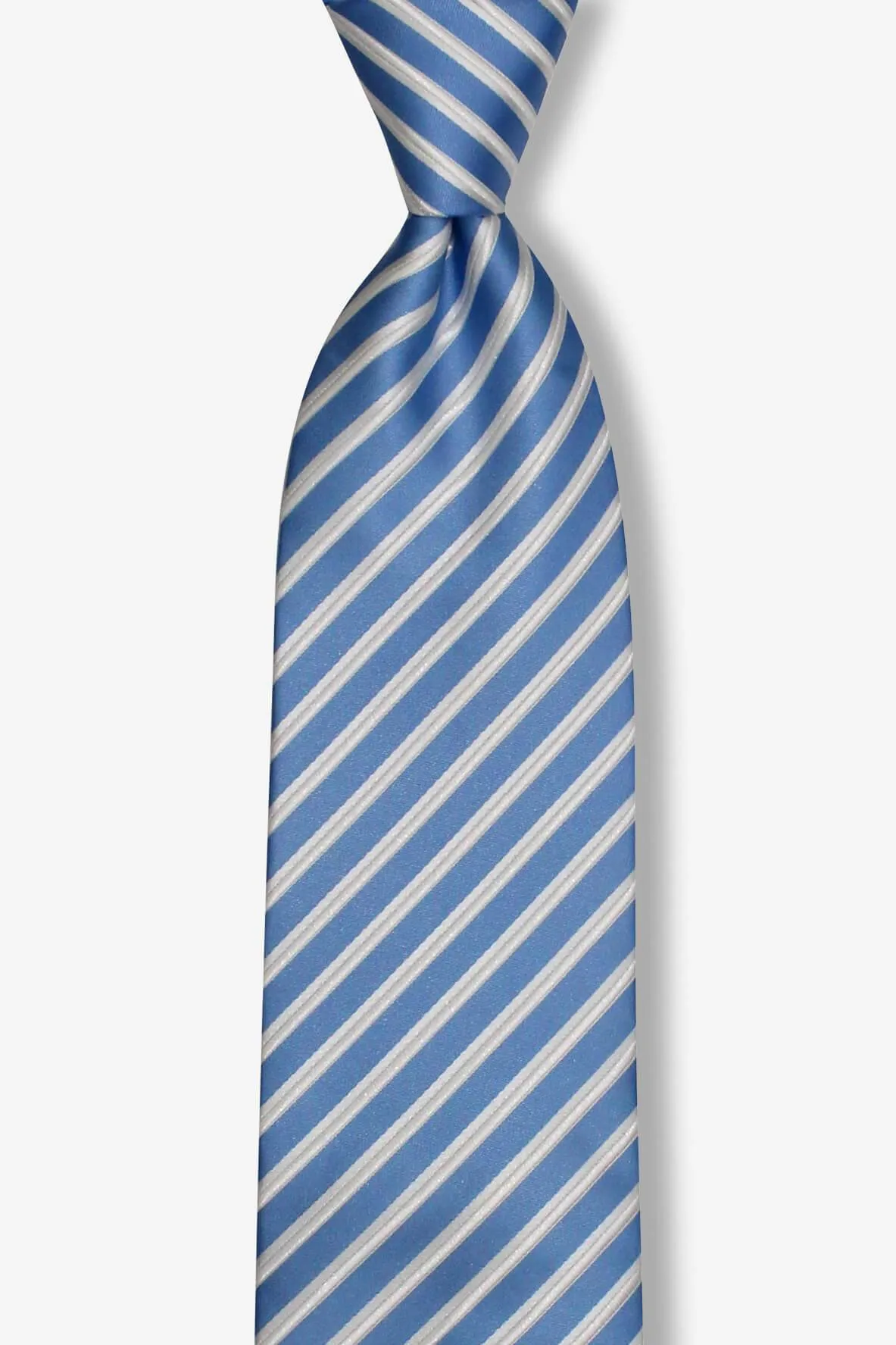 Sky Blue Striped Traditional Tie