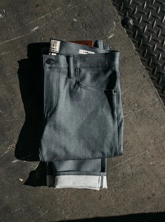 The Pen Slim - Gray Raw 10.5oz Selvedge