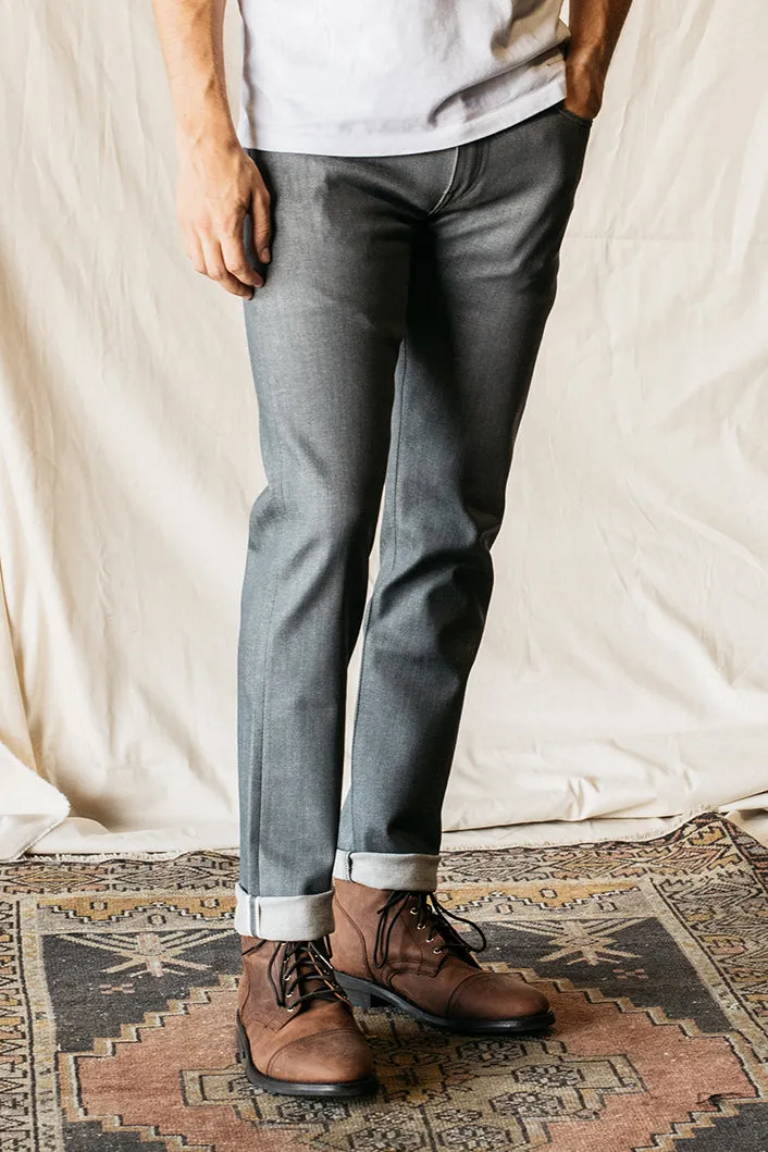 The Pen Slim - Gray Raw 10.5oz Selvedge