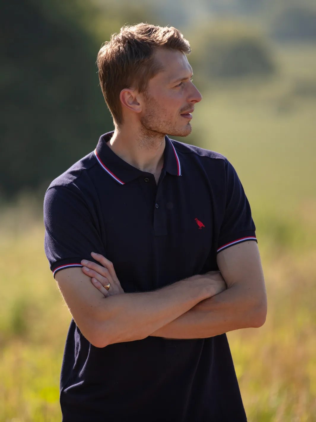 Tipped Polo Shirt - Navy