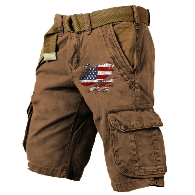 USA COTTON SHORTS SPORTS LOOSE AND DURABLE CASUAL PANTS CARGO PANTS